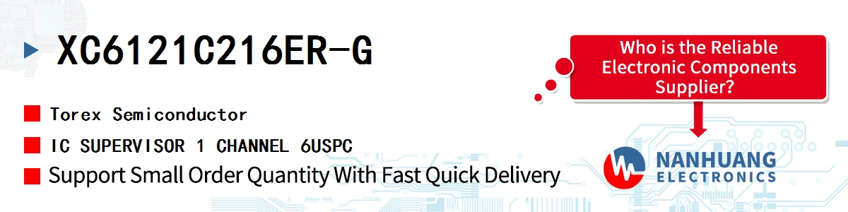 XC6121C216ER-G Torex IC SUPERVISOR 1 CHANNEL 6USPC