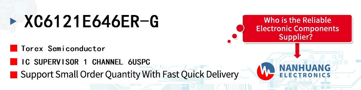 XC6121E646ER-G Torex IC SUPERVISOR 1 CHANNEL 6USPC