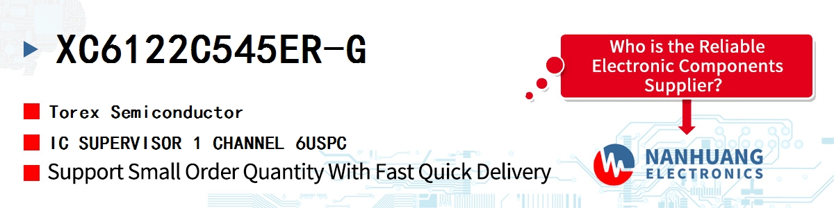 XC6122C545ER-G Torex IC SUPERVISOR 1 CHANNEL 6USPC