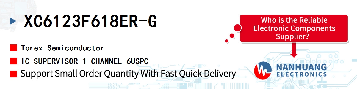 XC6123F618ER-G Torex IC SUPERVISOR 1 CHANNEL 6USPC