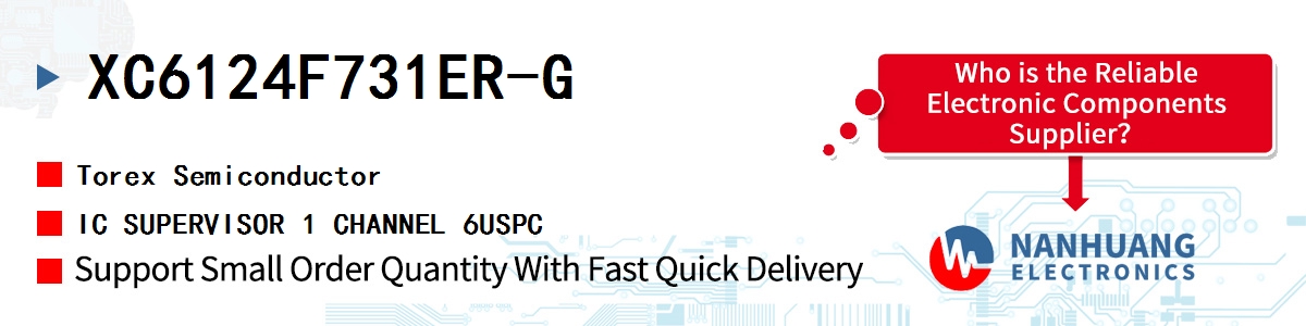 XC6124F731ER-G Torex IC SUPERVISOR 1 CHANNEL 6USPC