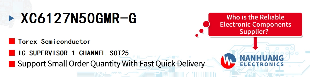 XC6127N50GMR-G Torex IC SUPERVISOR 1 CHANNEL SOT25