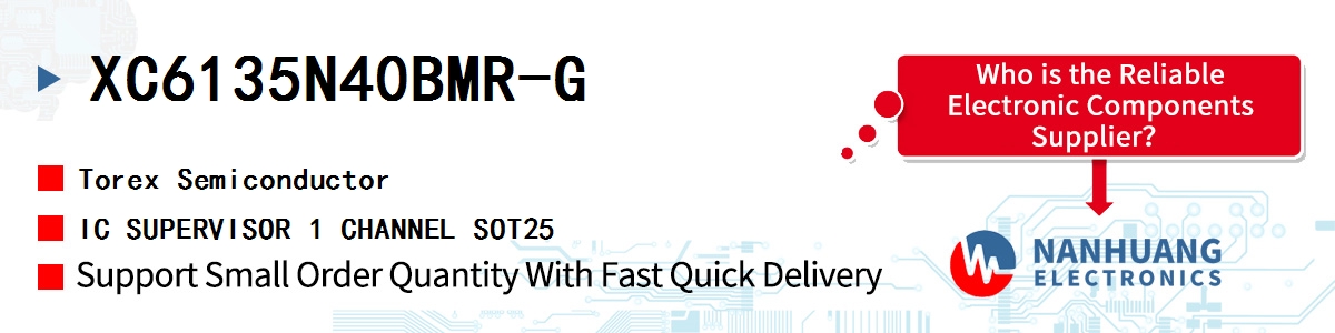 XC6135N40BMR-G Torex IC SUPERVISOR 1 CHANNEL SOT25