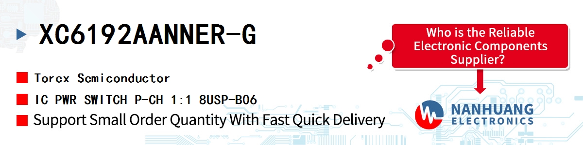 XC6192AANNER-G Torex IC PWR SWITCH P-CH 1:1 8USP-B06