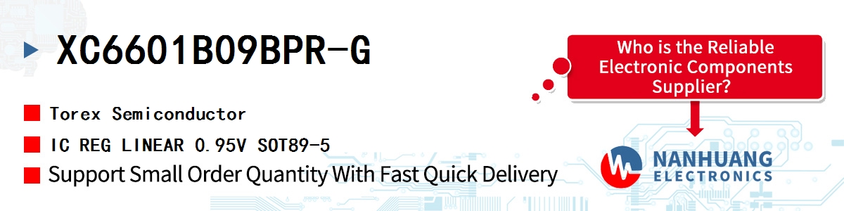 XC6601B09BPR-G Torex IC REG LINEAR 0.95V SOT89-5