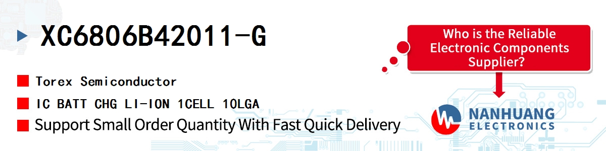 XC6806B42011-G Torex IC BATT CHG LI-ION 1CELL 10LGA