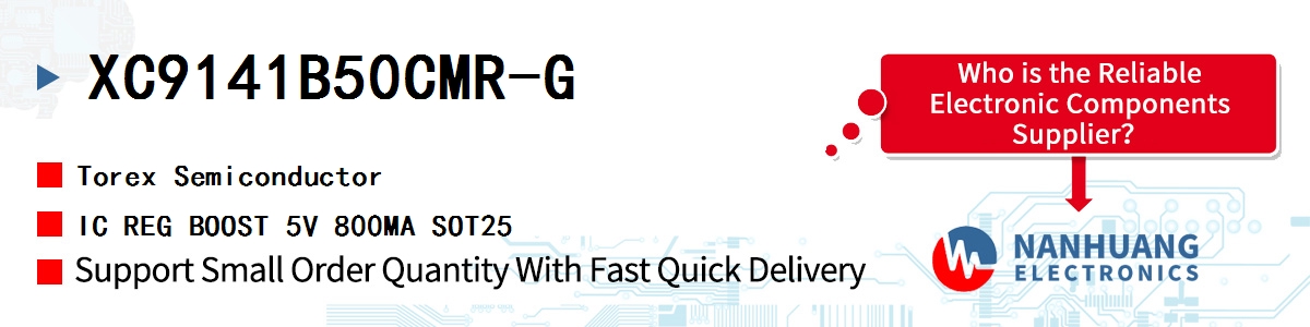 XC9141B50CMR-G Torex IC REG BOOST 5V 800MA SOT25