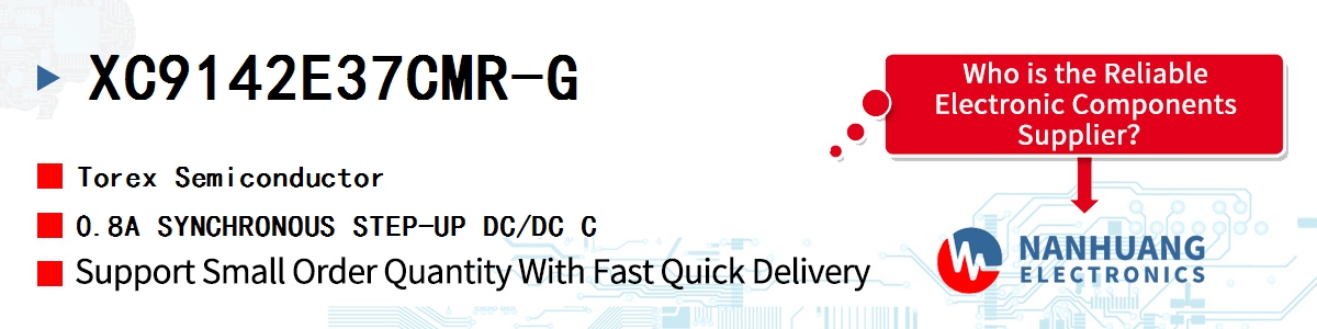 XC9142E37CMR-G Torex 0.8A SYNCHRONOUS STEP-UP DC/DC C