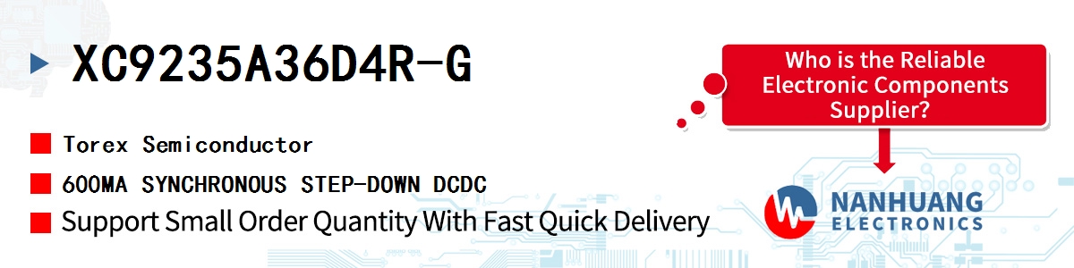 XC9235A36D4R-G Torex 600MA SYNCHRONOUS STEP-DOWN DCDC