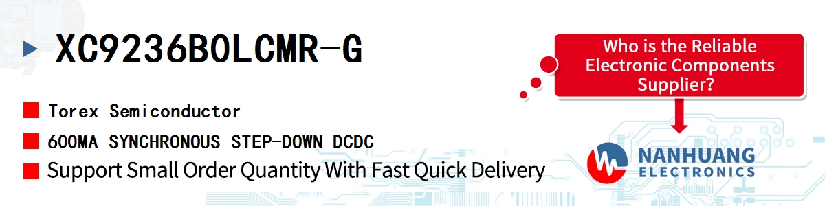 XC9236B0LCMR-G Torex 600MA SYNCHRONOUS STEP-DOWN DCDC