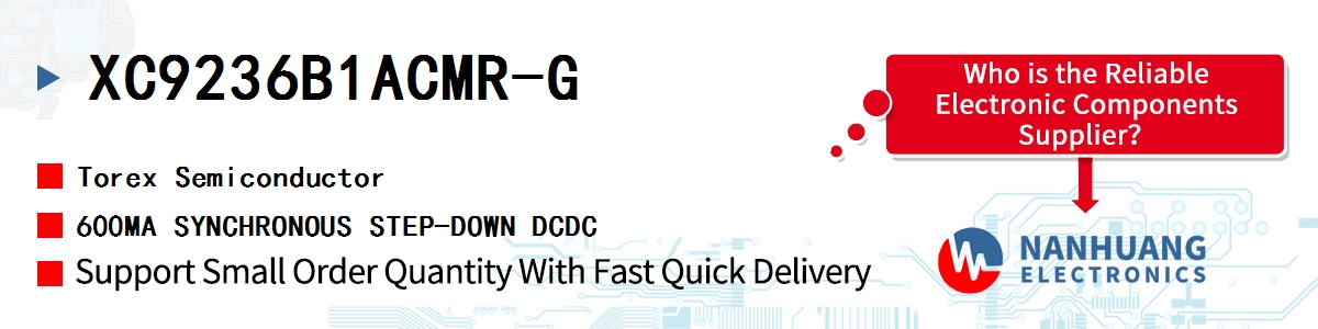 XC9236B1ACMR-G Torex 600MA SYNCHRONOUS STEP-DOWN DCDC