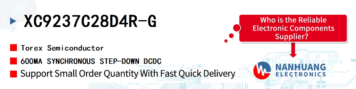 XC9237C28D4R-G Torex 600MA SYNCHRONOUS STEP-DOWN DCDC