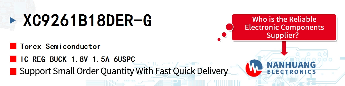 XC9261B18DER-G Torex IC REG BUCK 1.8V 1.5A 6USPC