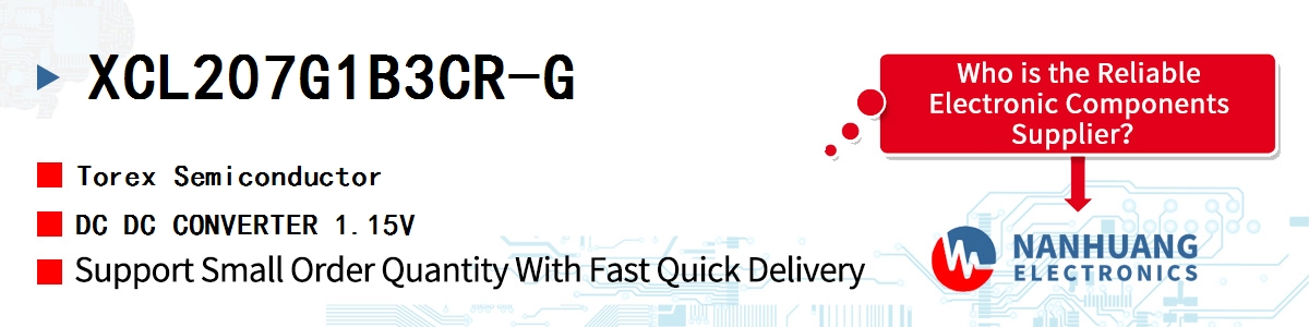 XCL207G1B3CR-G Torex DC DC CONVERTER 1.15V