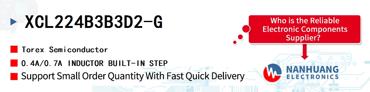 XCL224B3B3D2-G Torex 0.4A/0.7A INDUCTOR BUILT-IN STEP