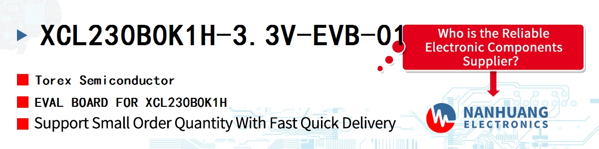 XCL230B0K1H-3.3V-EVB-01 Torex EVAL BOARD FOR XCL230B0K1H